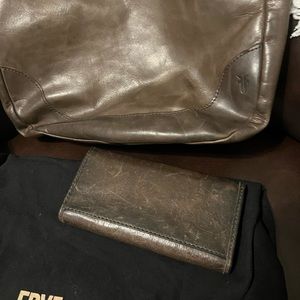 Frye Leather shoulder bag & wallet